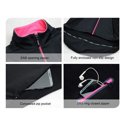 Santic Womens Fleece Bike Coat Winter Thermal Cycling Jackets Windproof Reflective Soft Shell MTB Bicycle Windbreaker Asian Size