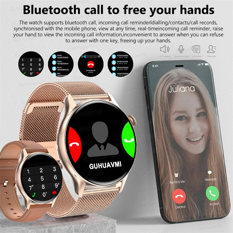 2026New Smart Watch Women 1.43"Ultra-thin AMOLED HD Screen Sport Fitness Bracelet Custom Watch Face Voice Call Ladies Smartwatch