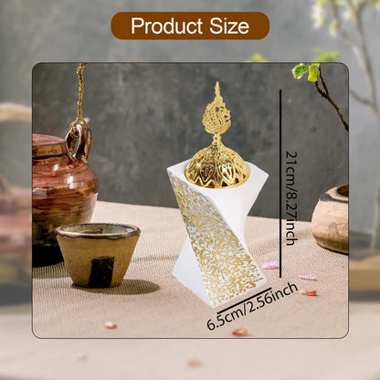 Incense Burner Stand Modern Incense Holder Accent Room Meditation Censer for Home Fragrance Desktop Gift Festivals Party Hotel
