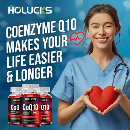 Coenzyme Q10 Supplement, for Heart & Cardiovascular Health, Blood Pressure Balance, Support Energy Brain Function