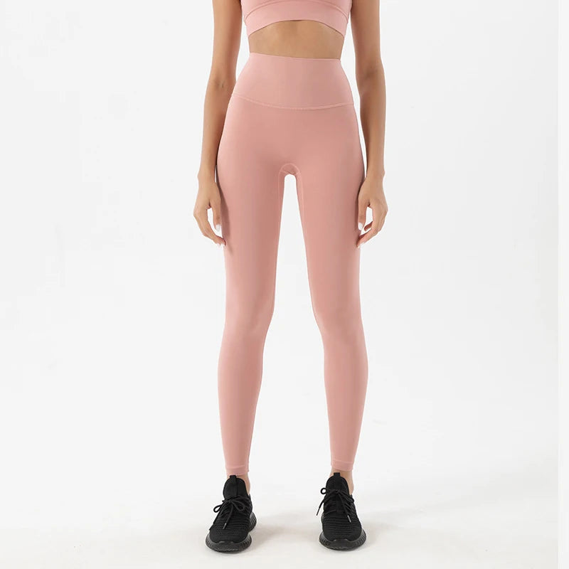 TRY TO BN Gym Leggings Yoga Pants Women Sports Fitness Naked Feeling High Waist Elastic Workout Push Up Leggings Tights Women