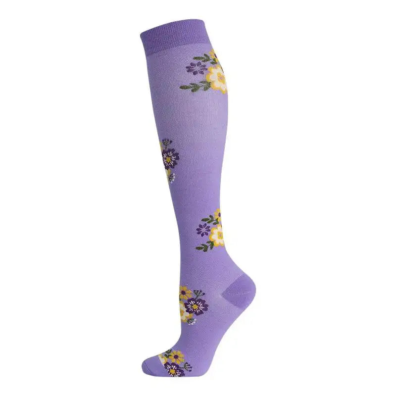 Compression Socks Sports Outdoor Running Jump Rope Yoga UNISEX Calf Pressure Socks Stockings Compress Nylon