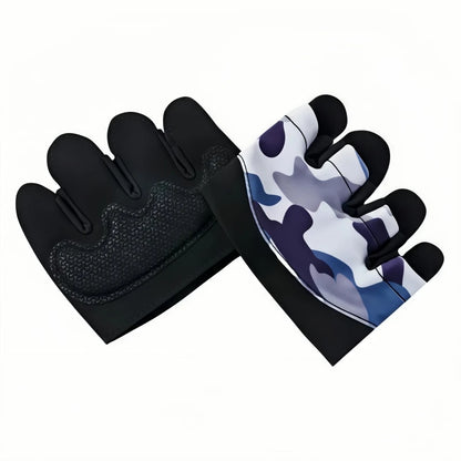Sports Half Finger Gloves Men Women Non-slip Training Glove Gym Anti-cocoon Barbell Four Finger Glove for Cycling Yoga Jump Rope