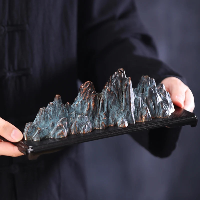 Alloy Boshan furnace wire incense incense incense burner lying incense box incense holder interior decoration decoration