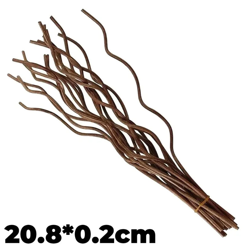 Aromatherapy Sticks Long Wavy Diffuser Stick Rattan Natural Rattan Reed Rods DIY Handmade Fragrance Replacement Refill Sticks