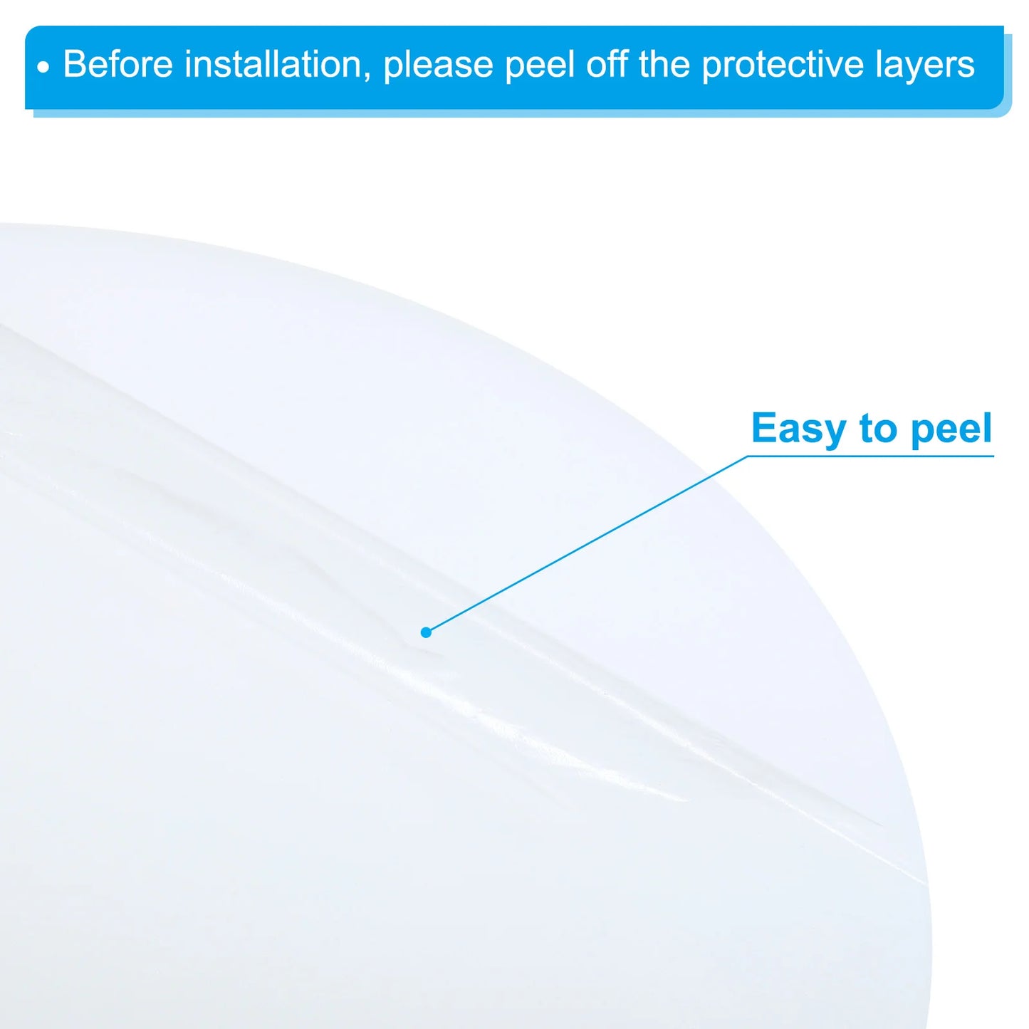 Lampshade Diffuser 190-406mm Dia. Round Frosted Milky White Acrylic Diffuser for Drum Lampshades Pendants Light DIY Light Shield
