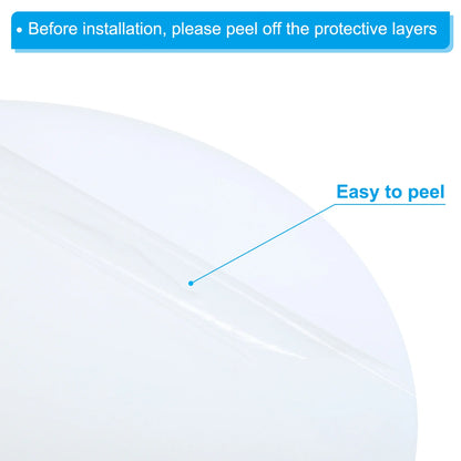 Lampshade Diffuser 190-406mm Dia. Round Frosted Milky White Acrylic Diffuser for Drum Lampshades Pendants Light DIY Light Shield