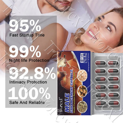 Epimedium Herbal Extracts Supplements, Male Max Performer Capsules, Ginseng for Adult Stamina & Endurance, Maintain Firmness
