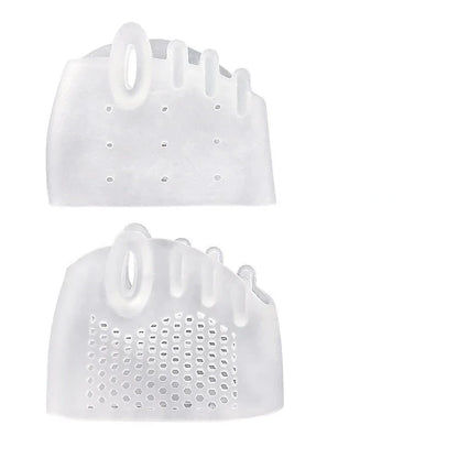 2pcs Silicone Toe Separator Hallux Valgus Corrector Bunion Orthotics Protector Pain Relief Forefoot Pad Socks Foot Care Pedicure