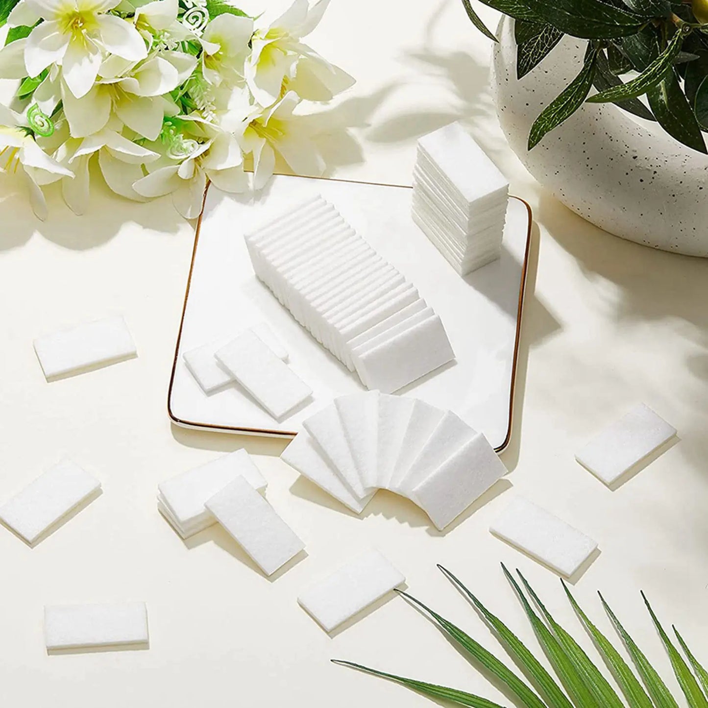 A98G-100 Pcs Unscented Refills Aromatherapy Pads Arom Oil Pads Electric Diffusers Pads For Fragrance& Ball Plugs Diffusers