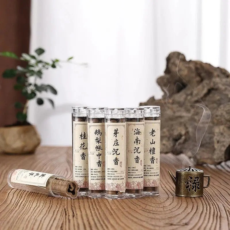 XiaoXiangyun Incense Coil Long-lasting Fragrance Meditation Incense Coil Pure Natural Coil Incense Mini Incense Burner Incense