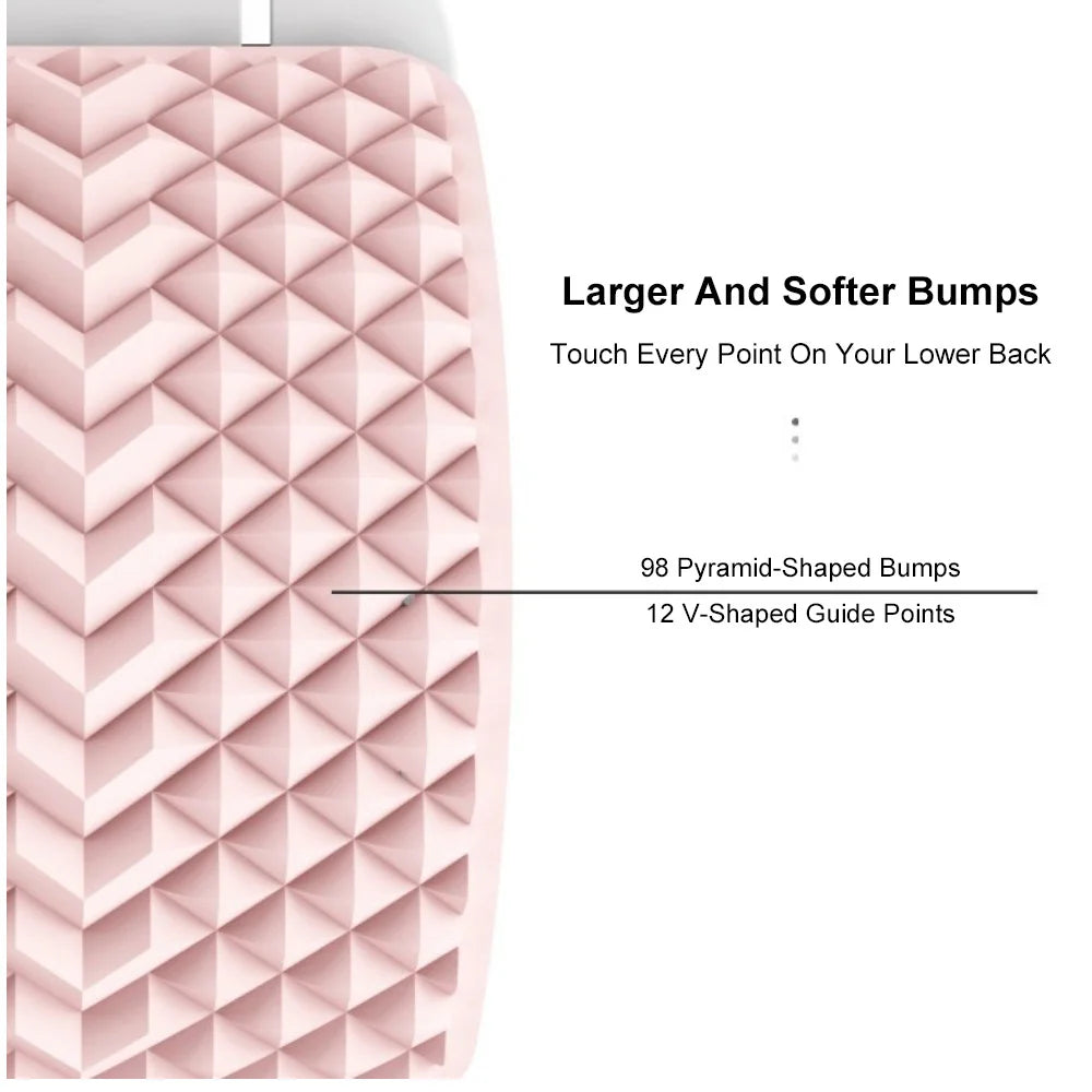 Electric Back Massager Stretch Lumbar Support Relaxation Spine Pain Relief Lower Traction Corrects Waist Multi-Level Adjustable
