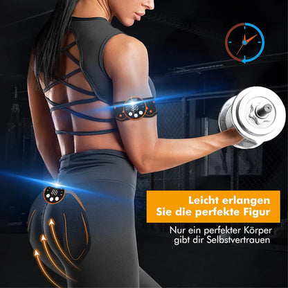 Smart Wireless EMS Abdominal Stimulator and Butt Lifter - Rechargeable Body Shaper Fitness Equipment for Home Use