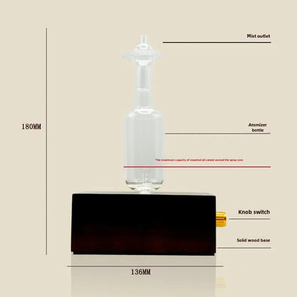 Rechargeable Portable Aroma Diffuser Vintage Tungsten Filament Lamp Aromatherapy Machine Humidifier Lighting Sandalwood Pure