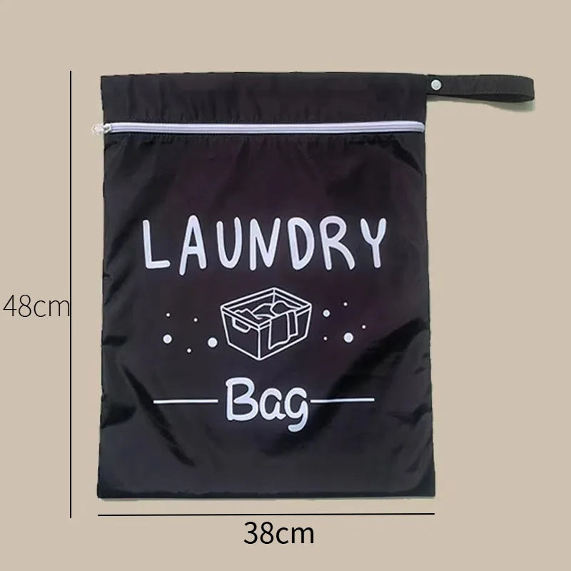 Travel Laundry Bags with Zip, Waterproof Laundry Bag Travel, Reusable Wet Bag with Zip, Waterproof Laundry Bag for Fitness
