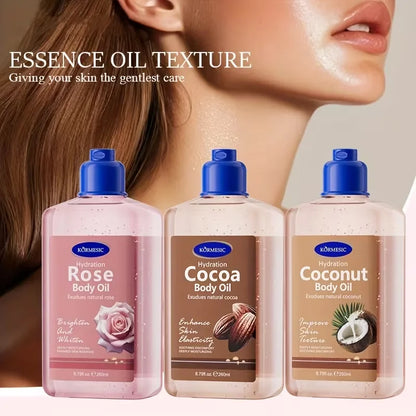 Coconut Body Oil Moisturizing Essence, Long-Lasting Nourishing  Skincare Oil, Non-Greasy Body Care Oil for Women Daily Use