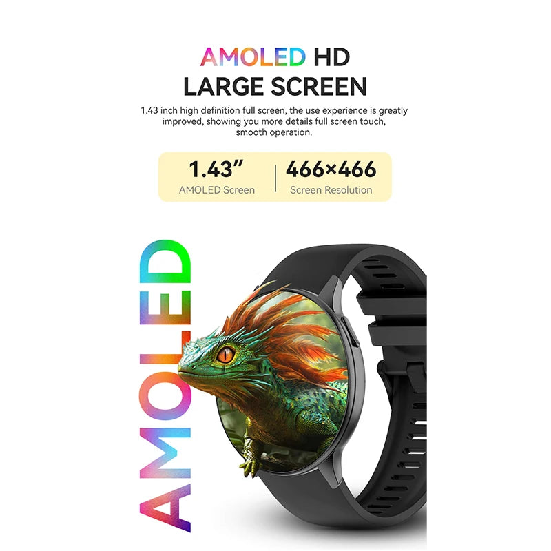 VALDUS VS41 Pro AMOLED NFC Smartwatch Man Woman Fitness Heart Rate Blood Pressure Track BT Call Waterproof 2026 New Smart Watch
