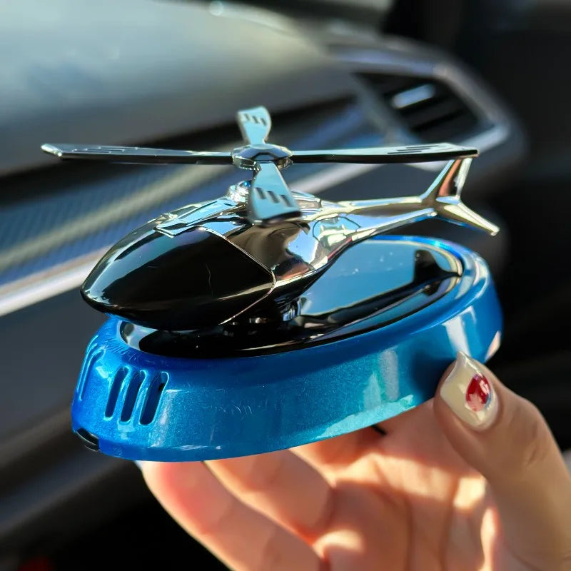 Car Propeller Rotary Perfume Diffuser Car Air Freshener 5ml Decorative Aromatherapy Helicopter Styling Interior Accessories