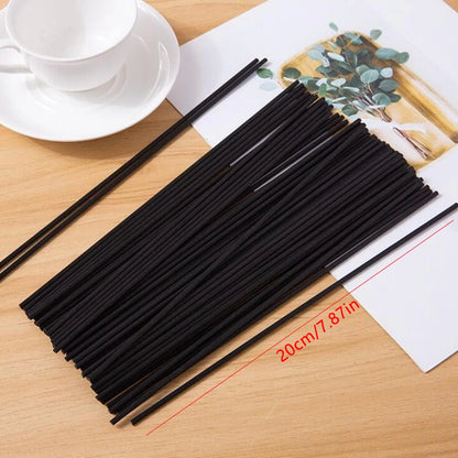 150pcs Black Aromatherapy Diffuser Sticks Fragrance Diffusion Sticks Essential Oil Diffusion For Indoor Use Only