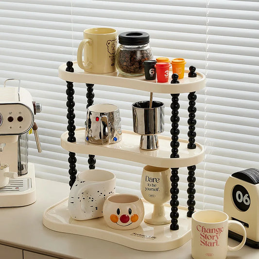 INS Style Multi-layer Storage Rack Bathroom Countertop Cosmetics Display Desktop Mug Storage Rack Aromatherapy Perfume Holder