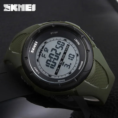 SKMEI 1025 Sports Countdown Electronic Mens Wristwatches Waterproof Digital Watch for Men Shockproof Military Clock Reloj Hombre