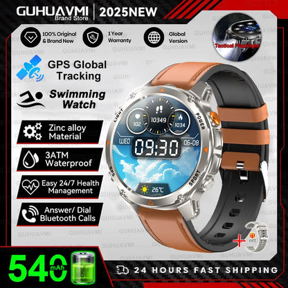 2025 New Women's Fashion Sports Smart Watch Built in GPS 3ATM Waterproof Bluetooth Call Health Monitoring Smartwatches For Women