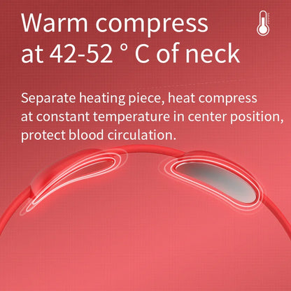 Portable Electric Neck Massager EMS Pulse Cervical Spine Massager 3 Gear Hot Compress Smart Neck Massage Muscle Relaxation Tool