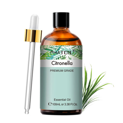 PHATOIL 100ml Aromatherapy Essential Oil-Lavender Rose Vanilla Eucalyptus Sandalwood Pine Needles for Diffuser,Candle Making