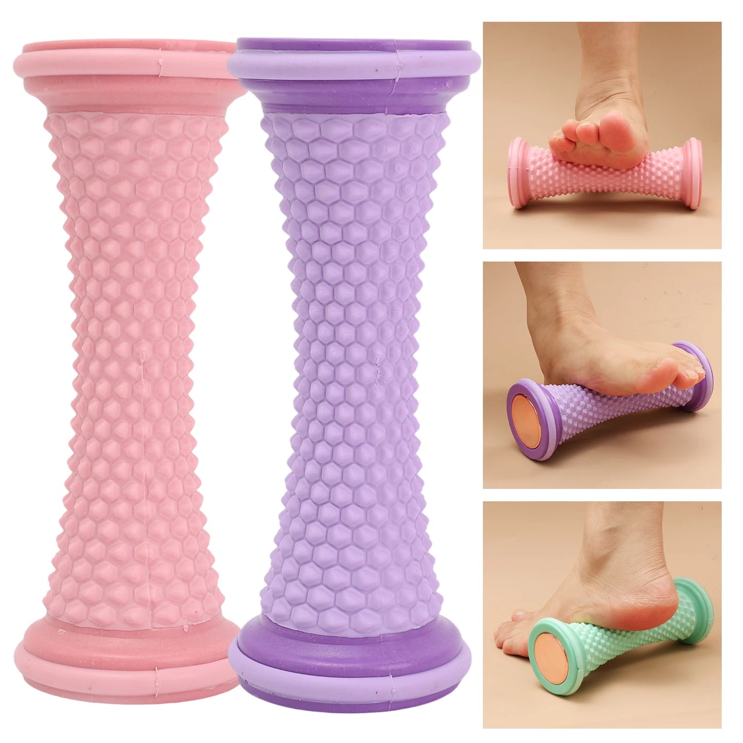 Foot Massager Massage Roller Massage Ball Plantar Fasciitis Fascia Roller Muscle Relaxation Care Plastic Manual Foot Massager