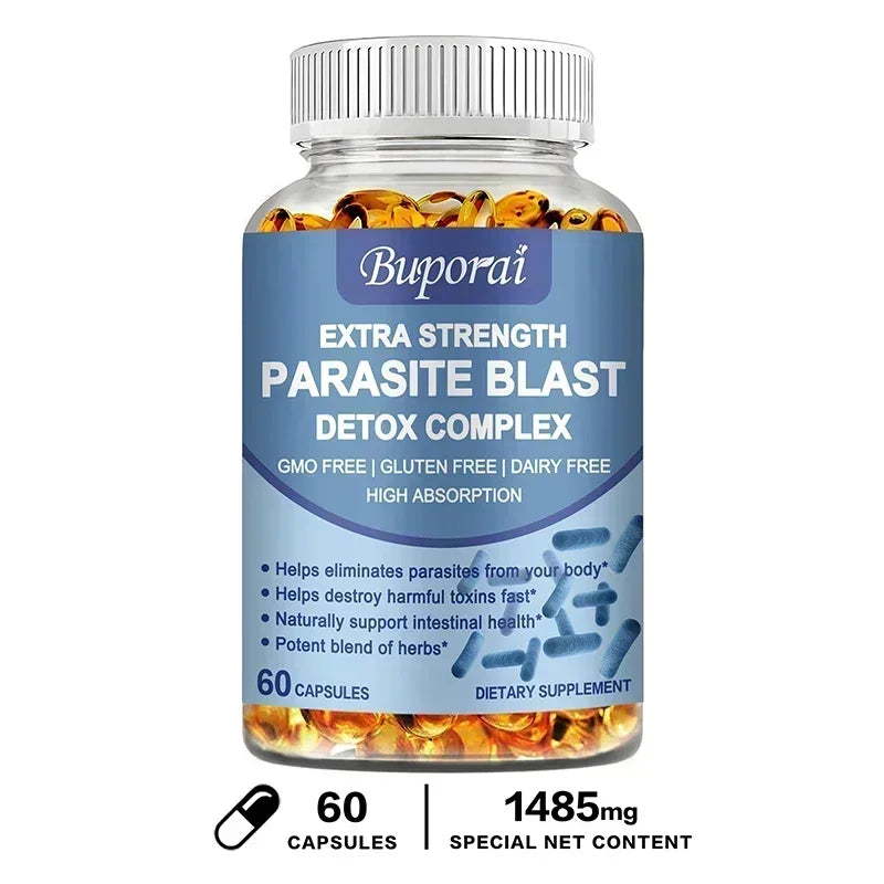 Parasite Blast Detox Complex - Eliminate Parasites, Promote Digestion, Cleanse & Detoxification, Supports Intestinal Health