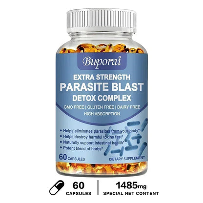 Parasite Blast Detox Complex - Eliminate Parasites, Promote Digestion, Cleanse & Detoxification, Supports Intestinal Health