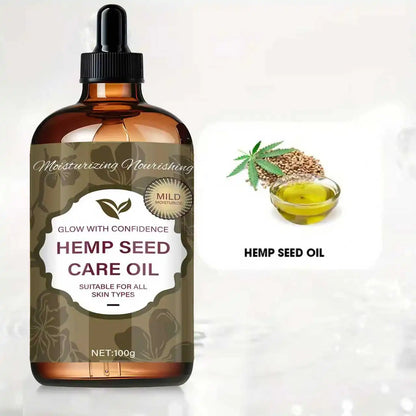Hemp Seed Care Oil - Light Delicate Texture, Moisturizes & Protects, Enhances Skin Elasticity, Suitable for All Skin Types