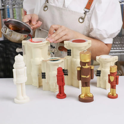 Nicole Nutcracker Silicone Molds Candles Christmas Aromatherapy Candle Mould DIY Candle Making Supplies