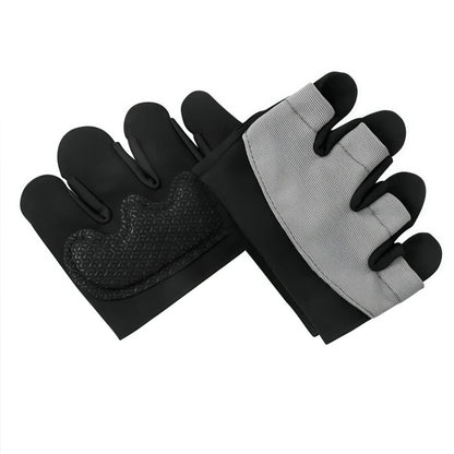Sports Half Finger Gloves Men Women Non-slip Training Glove Gym Anti-cocoon Barbell Four Finger Glove for Cycling Yoga Jump Rope
