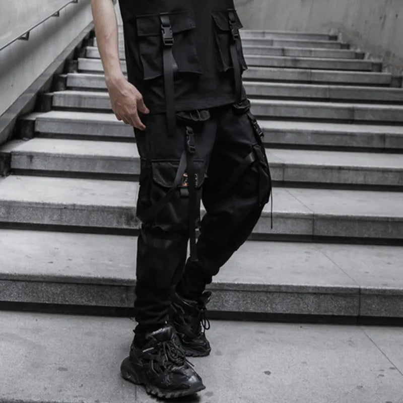 HKSH Spring New Men's Dark China-Chic Version Leggings Trend Ins Casual Overalls Safari Style Chic Ins Cotton Cargo Pants HK4992