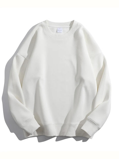 Soft Fleece Sweatshirt Women Sport Winter Clothes Warm Blue Round Neck Loose Pullovers Oversized Women Velvet Sweatshirt Black