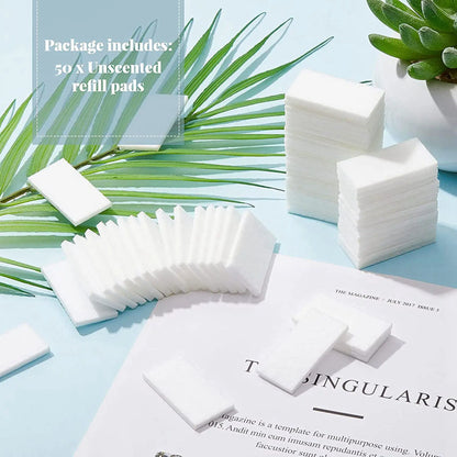 A98G-100 Pcs Unscented Refills Aromatherapy Pads Arom Oil Pads Electric Diffusers Pads For Fragrance& Ball Plugs Diffusers