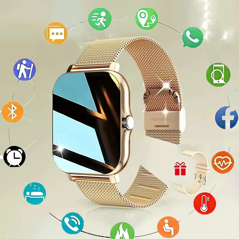 Lenovo New Smart Watch for Men Women Gift Sports Fitness Full Touch Screen Watch Bluetooth Call Digital Smartwatch 2026