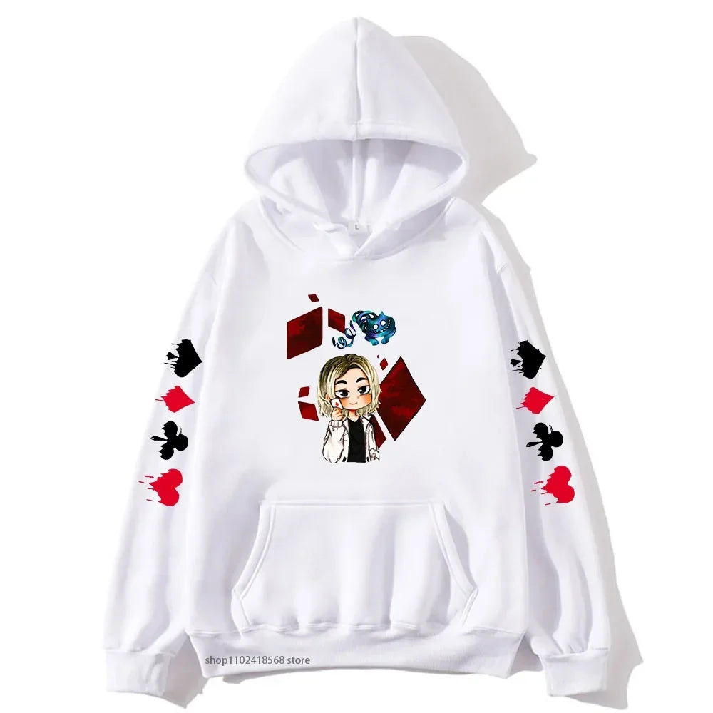 Cute Chishiya Hoodie Alice In Borderland Graphic Sweatshirts Anime Pullovers Men Cartoon Print Streetwear Women Harajuku Casual