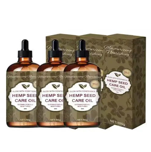 Hemp Seed Care Oil - Light Delicate Texture, Moisturizes & Protects, Enhances Skin Elasticity, Suitable for All Skin Types