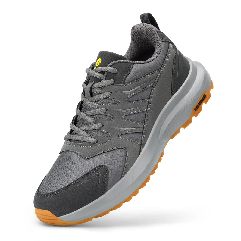 FitVille Extra Wide Sneakers For Men Hiking Walking Shoes Wide Toe Box Lightweight Running Shoe For Flat Feet With Arch Support