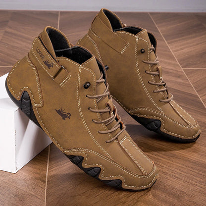 Outdoor Hiking Shoes with Wear-resistant High Top Design Sports Shoes with Comfortable Foot Feel Casual Life 2025 White Boots