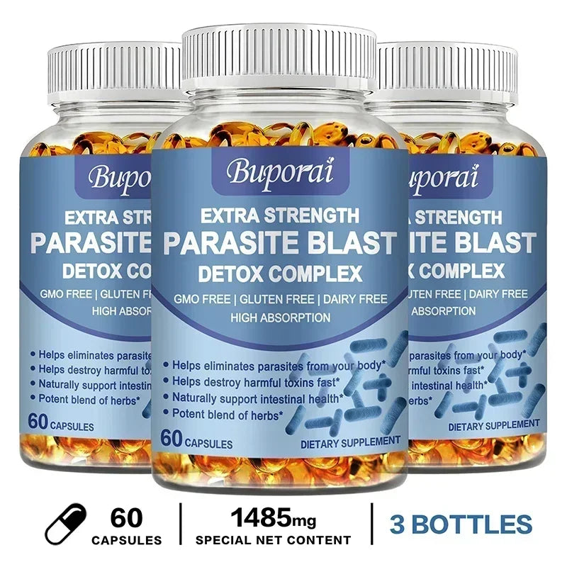 Parasite Blast Detox Complex - Eliminate Parasites, Promote Digestion, Cleanse & Detoxification, Supports Intestinal Health
