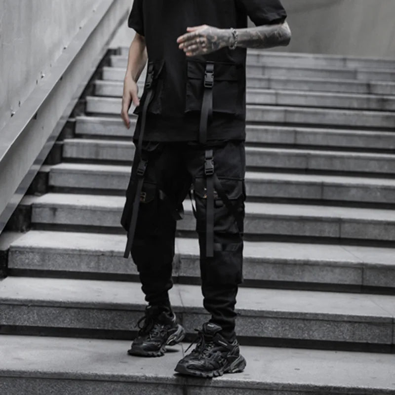 HKSH Spring New Men's Dark China-Chic Version Leggings Trend Ins Casual Overalls Safari Style Chic Ins Cotton Cargo Pants HK4992