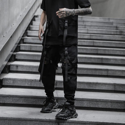 HKSH Spring New Men's Dark China-Chic Version Leggings Trend Ins Casual Overalls Safari Style Chic Ins Cotton Cargo Pants HK4992