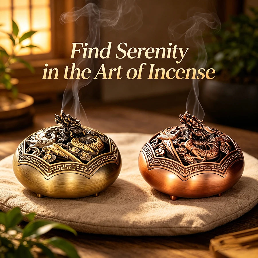 High-end Chinese-style incense burner with modern craftsmanship, suitable for home tea rooms, studies, and yoga meditation relax