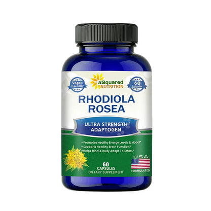 Rhodiola Rosea with Black Pepper Supplement - Confront Stress, Improves Mood, Increases Focus & Energy, Supports Brain Function