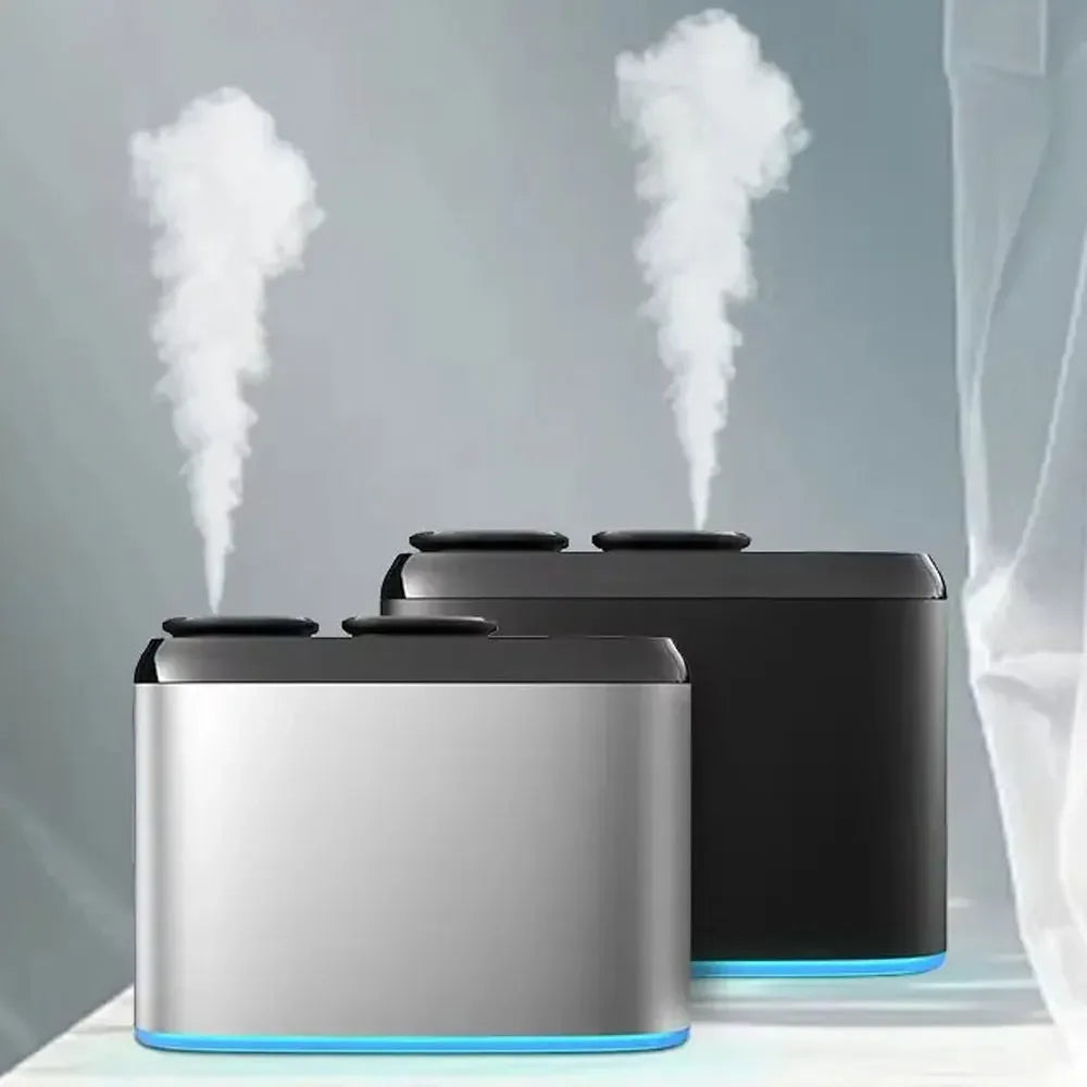 Rechargeable Aroma Diffuser Bluetooth Waterless Essential Oil Diffuser Home Freshener Device Double Head Aromatherapy Diffuser