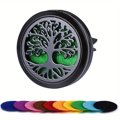 Car Diffusers, 1 PC car air vent diffuser clip (does not include fragrance chemicals) with 10 PCS pads，car AC vent interior