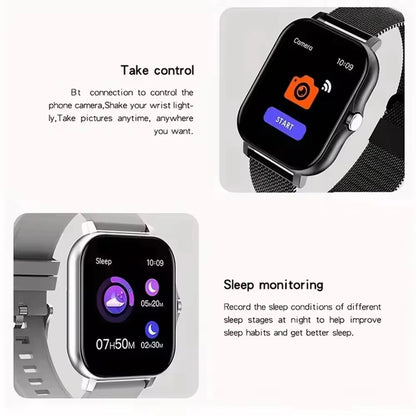 Lenovo New Smart Watch for Men Women Gift Sports Fitness Full Touch Screen Watch Bluetooth Call Digital Smartwatch 2026